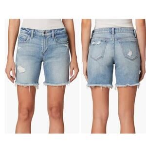 Joe's Jeans shorts The Lara ripped denim bermuda denim blue size 23